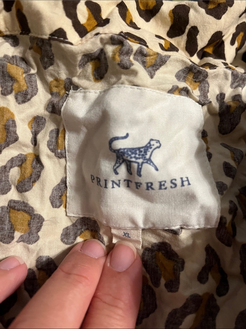 Printfresh Leopard Print Pajama Set - Cream & Brown - Picture 2 of 5
